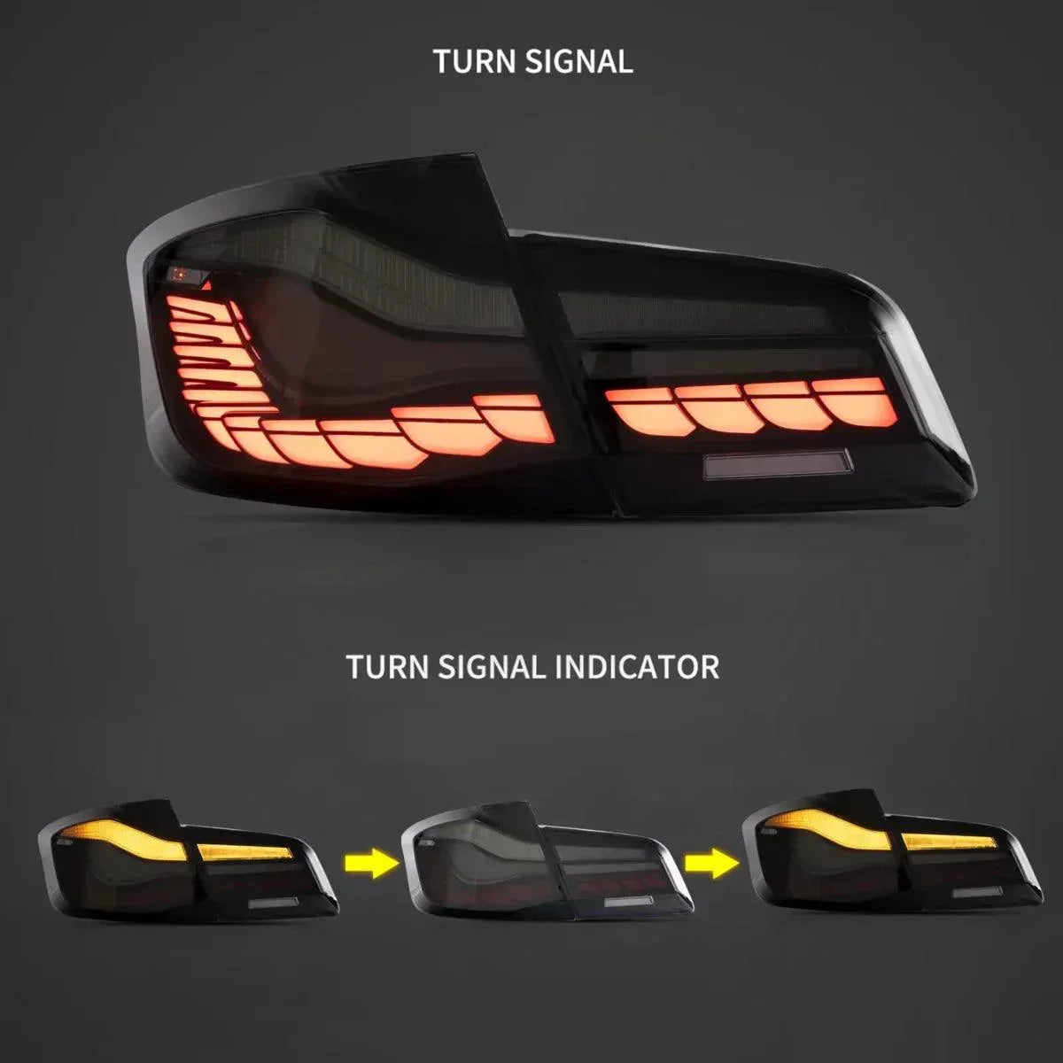 LED bloc de feux arrière avec Dynamic Welcome Light [CS Style] pour 2011-2017 BMW 5 série M5 6th Gen (F10 F18) – vue 13