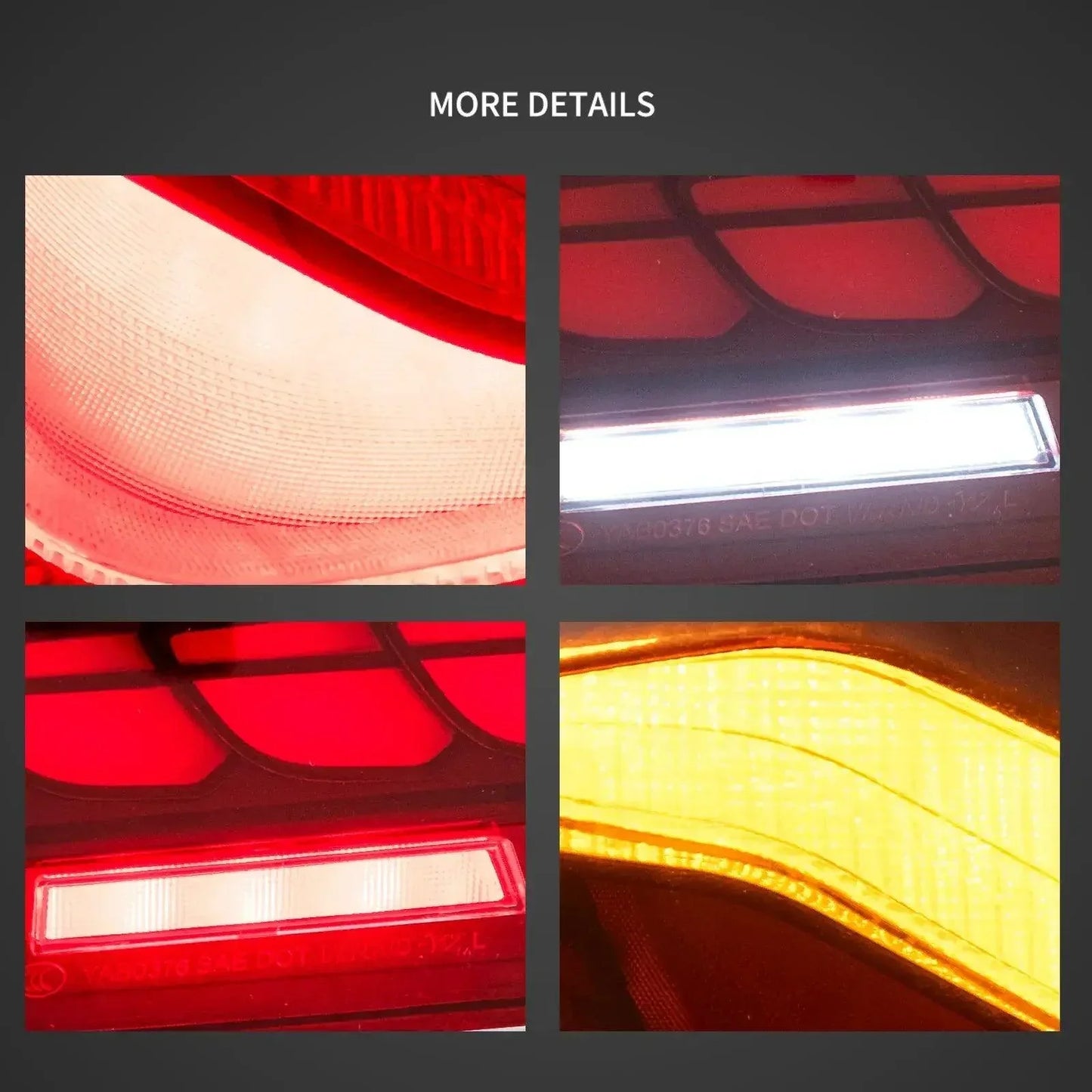 LED bloc de feux arrière avec Dynamic Welcome Light [CS Style] pour 2011-2017 BMW 5 série M5 6th Gen (F10 F18) – vue 5
