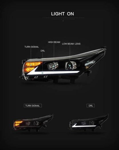 LED bloc optique avant Matrix Projector Version pour 2014–2016 Toyota Corolla – vue 2 – NOVADOMIO