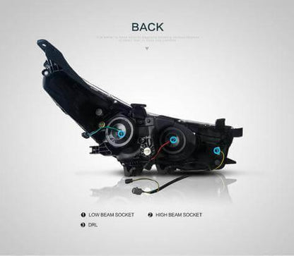 LED bloc optique avant Matrix Projector Version pour 2014–2016 Toyota Corolla – vue 3 – NOVADOMIO