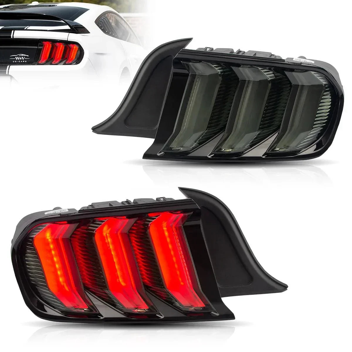 LED bloc de feux arrière avec 5 Modes Sequential clignotant pour 2015-2023 Ford Mustang 6th Gen (S550) – vue 16