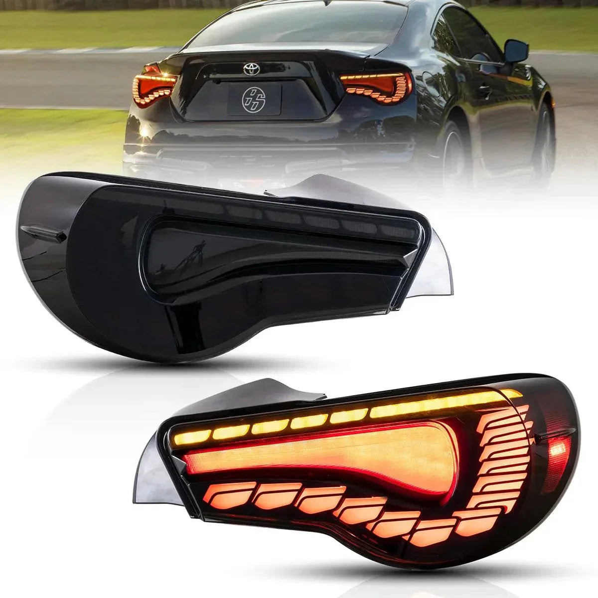 LED bloc de feux arrière Sequential clignotant avec Dynamic Welcome Lighting [Dragon Style] pour 2012-2020 Toyota 86 GT86 FT…