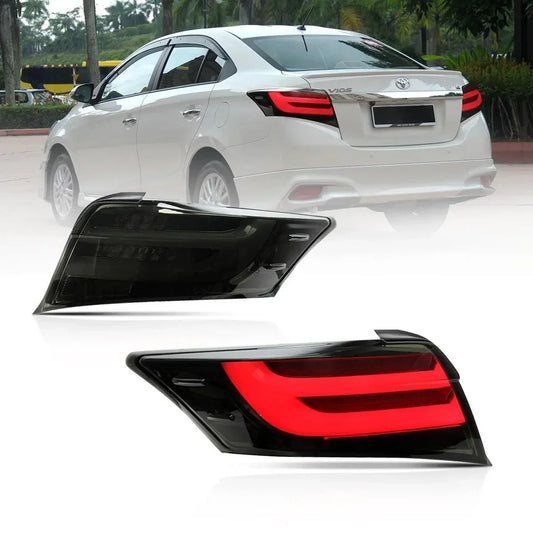 LED Tail Lights avec orange clignotant pour 2013-2022 Toyota Vios 3th Gen (XP150 NCP150)