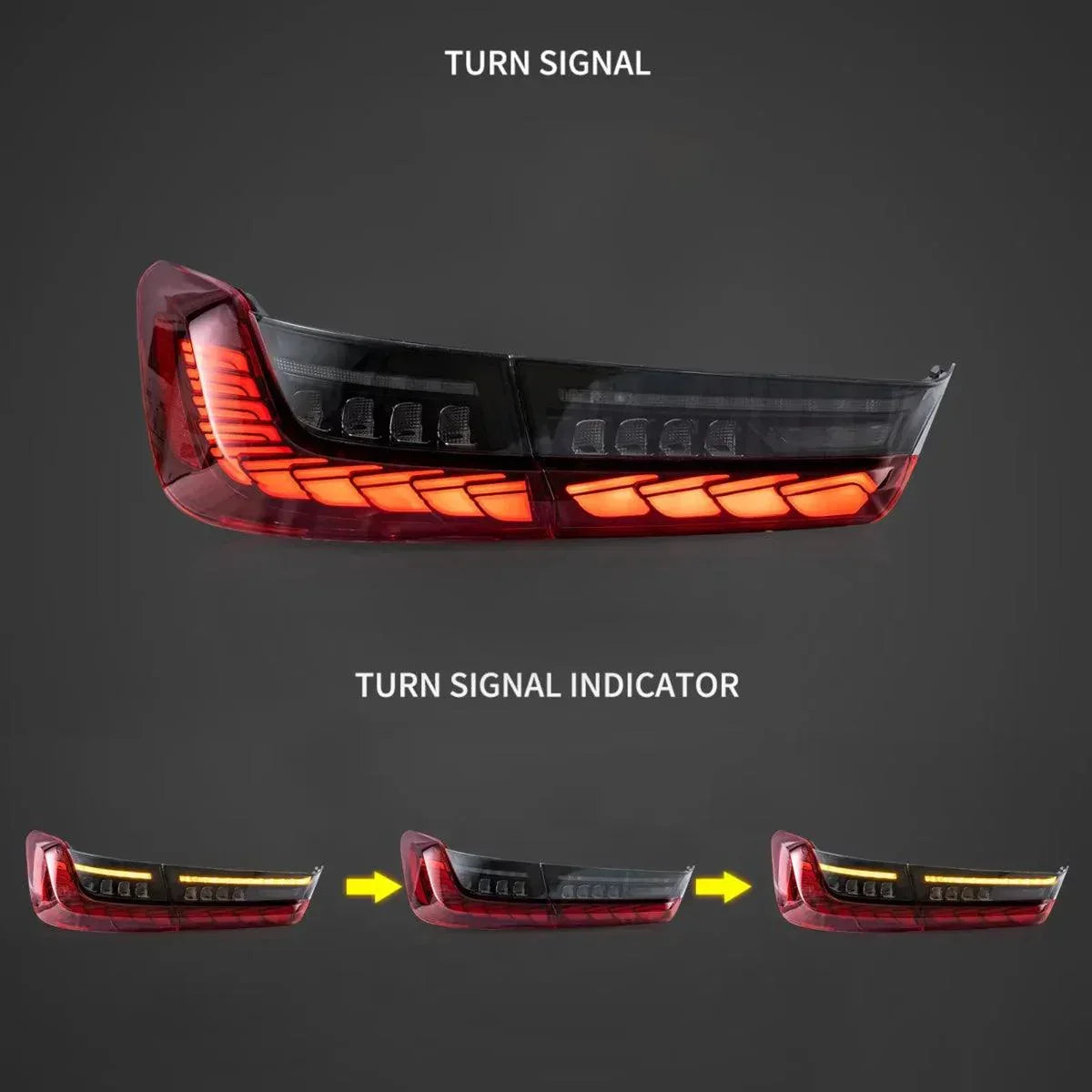LED bloc de feux arrière Sequential clignotant avec Dynamic Welcome Light pour 2018-2022 BMW 3 série 7th Gen G20/G28/G80 – v…