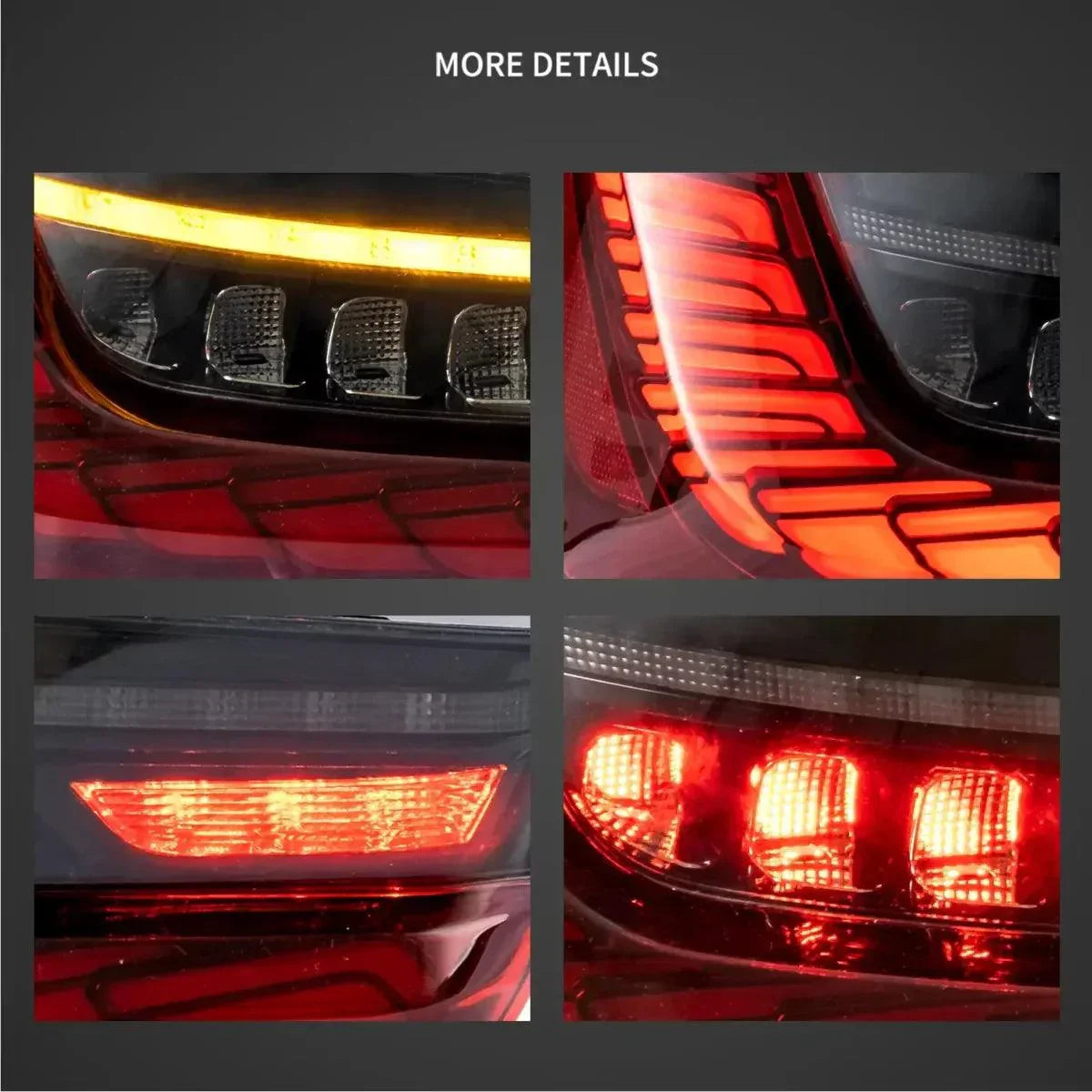 LED bloc de feux arrière Sequential clignotant avec Dynamic Welcome Light pour 2018-2022 BMW 3 série 7th Gen G20/G28/G80 – v…