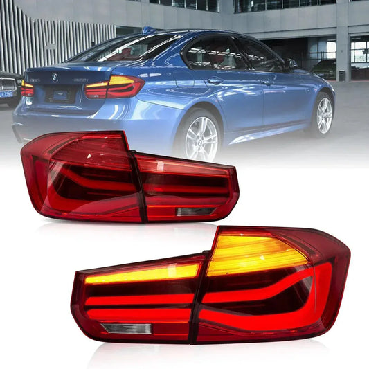 LED bloc de feux arrière avec Sequential orange clignotant pour 2012-2019 BMW 3 série 6th Gen (F30 F35 F80)