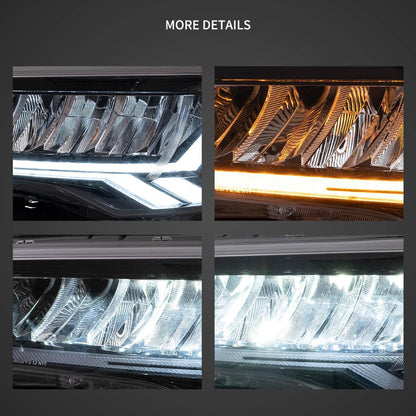 LED bloc optique avant Reflection Bowl chromé pour 2014–2022 Toyota 4Runner 5th Gen (N280) – vue 5 – NOVADOMIO