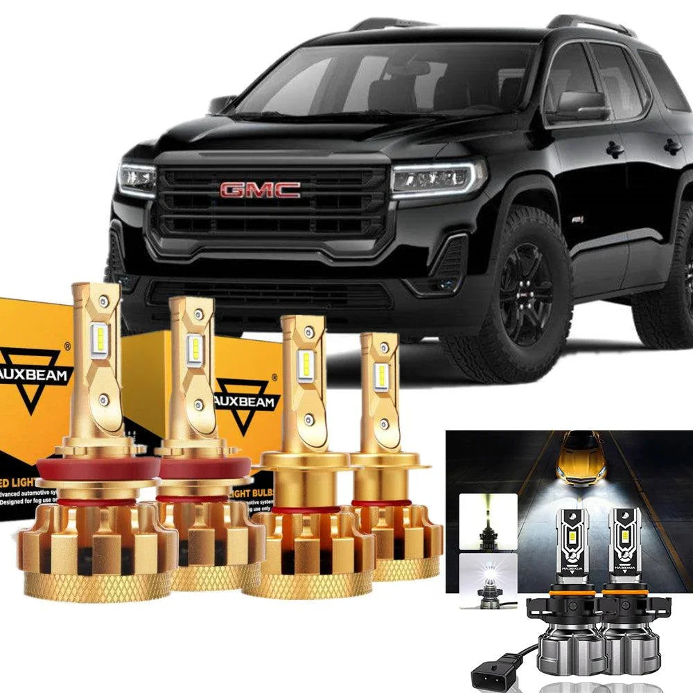pour 2007-2012 GMC Acadia F-16 Plus série Built-in Canbus Automotive Grade 14000LM Ampoules LED High Low Beam Bundle – vue 19