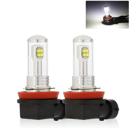 Lot de 2 H11/H16JP SMD 20 W 7 000 lm Natural blanc/orange Ampoules antibrouillard LED – NOVADOMIO