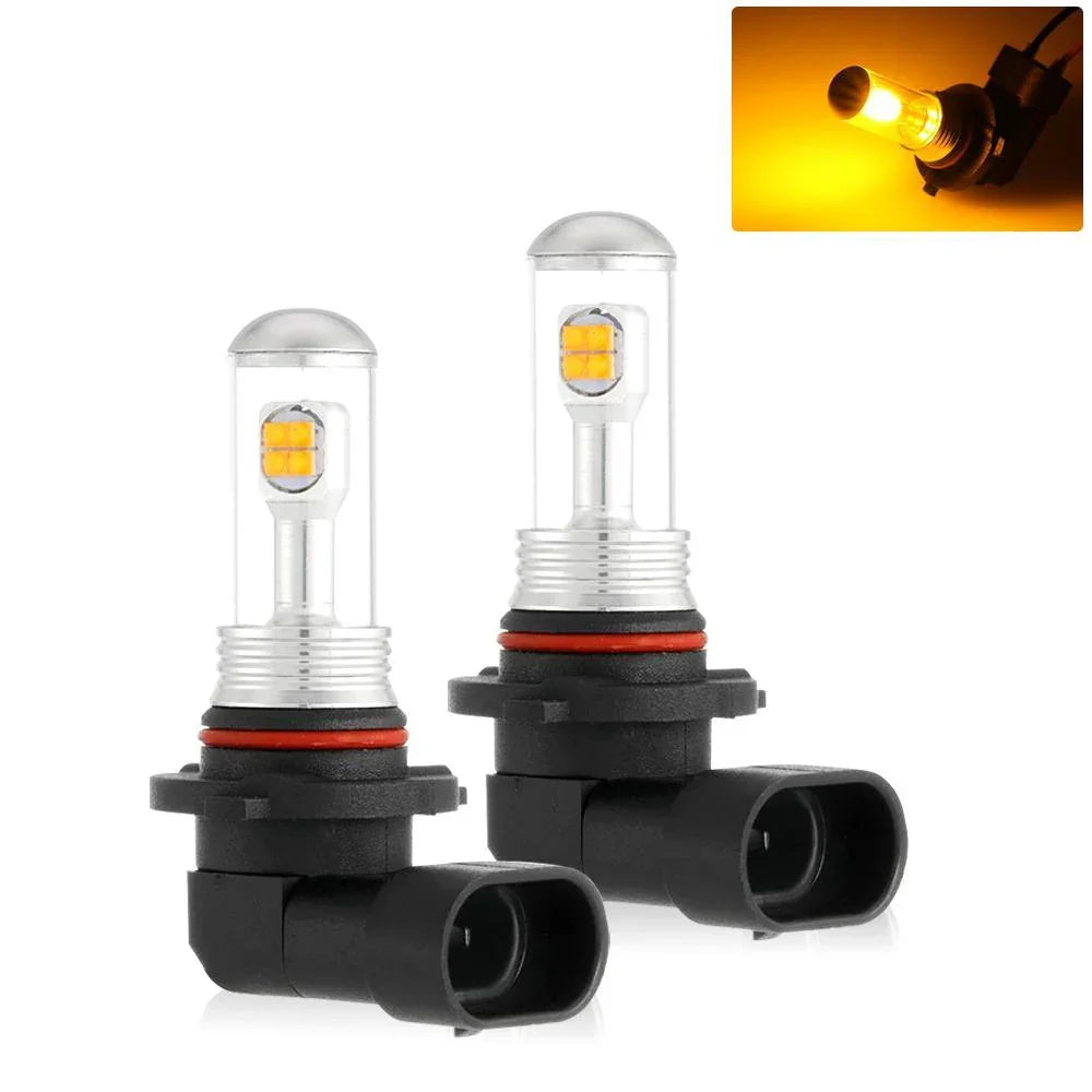 (2pcs/set) SMD 20W 7000LM Natural blanc/orange Ampoules antibrouillard LED – vue 19