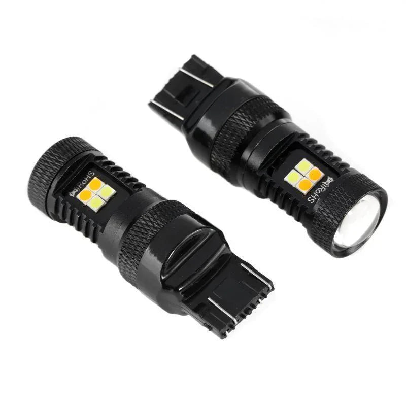(2pcs/set) blanc&orange Switchback Bake/Reverse/Tail Light LED Bulbs avec Canbus-Decode – vue 11