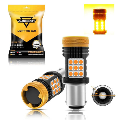 Lot de 2 🆕1157 BAY15D 1156 BA15S BAU15S blanc orange rouge CAN-bus anti-erreur sans hyper-clignotement LED clignotant DRL feu
