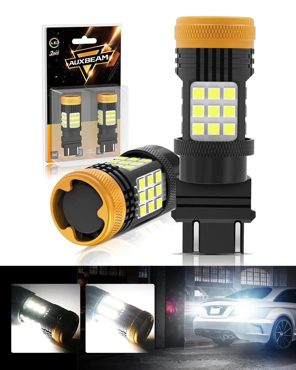 pour 2000-2003 Ford F-150 9007 Ampoules de phare LED Bundle – vue 18