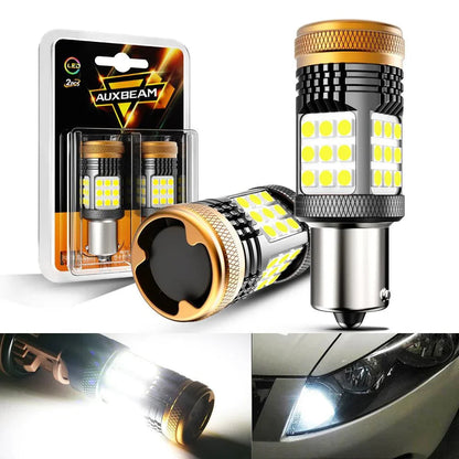 3157 7443 1157 1156 BAU15S blanc orange rouge LED clignotant DRL Brake Tail Reversing ampoules LED 56 W 600% haute luminosité