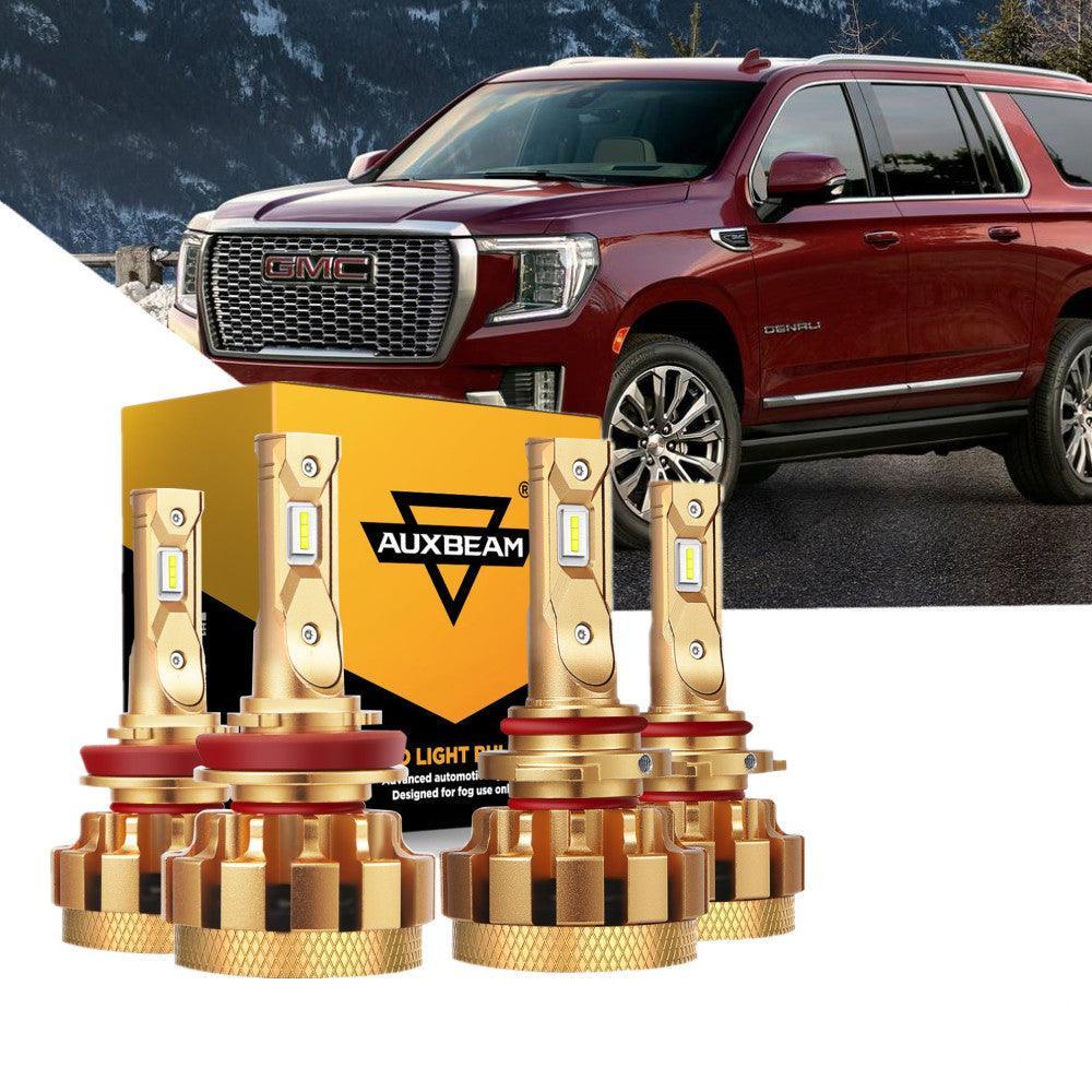 pour 2015 2016 GMC Yukon(avec halogen lamps) F-16 Plus série Built-in Canbus Automotive Grade 14000LM Ampoules LED High Low…