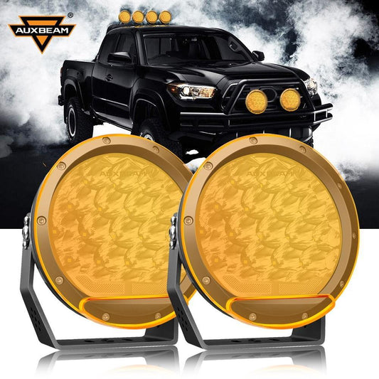 (Lot de 2) 7 pouces 178W Round tout-terrain faisceau longue portée Projecteurs LED longue portée – vue 2 – NOVADOMIO