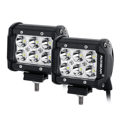 7″ LED Halo phares+5D-PRO 52″ droit Barres LED+pare-brise supports de montage 18 W projecteurs LED compacts kit pour Jeep