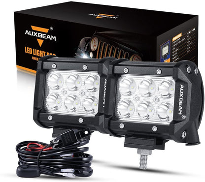 4″ Classic-SM série double rangée Projecteurs LED compacts Spot/faisceau large & montant A support de montage pour 2016–2021
