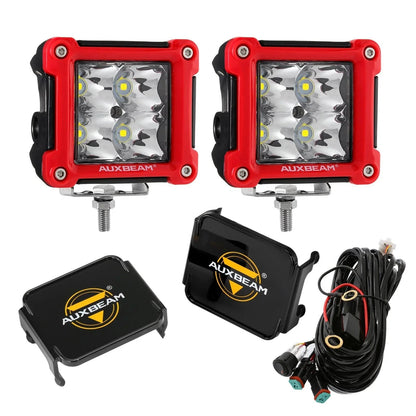3″ 40 W projecteurs LED compacts Spot/Flood cadre multicolore avec faisceau électrique pour SUV ATV UTV camions pick-up