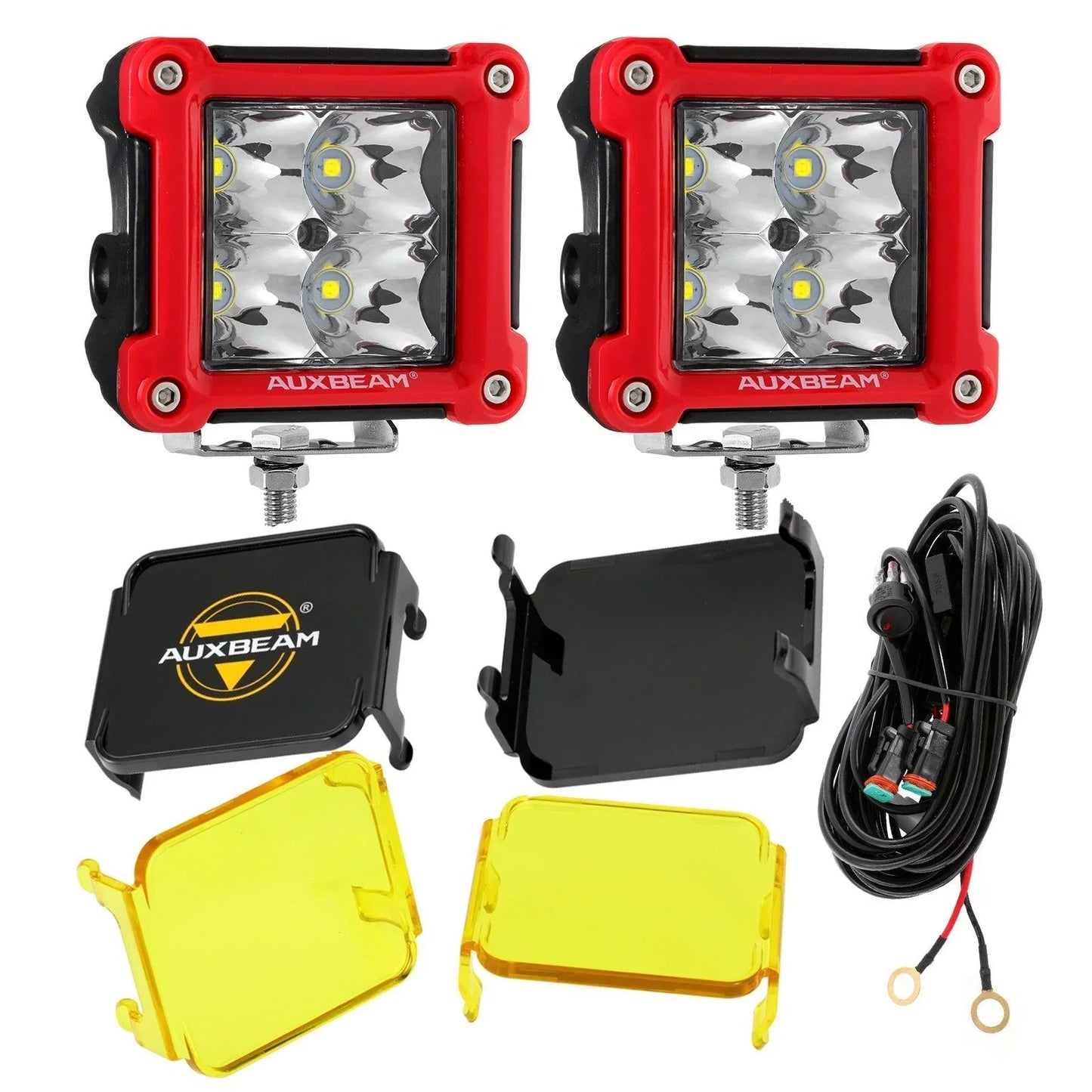 3" 40W LED Pods Light Spot/Flood Multicolor frame avec wiring harness pour JEEP – vue 37