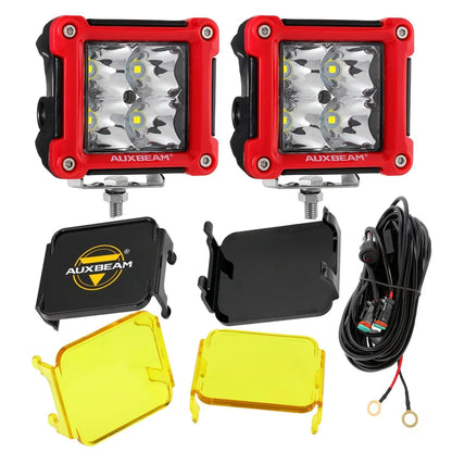 3″ 40 W projecteurs LED compacts Spot/Flood cadre multicolore avec faisceau électrique pour Jeep – vue 37 – NOVADOMIO