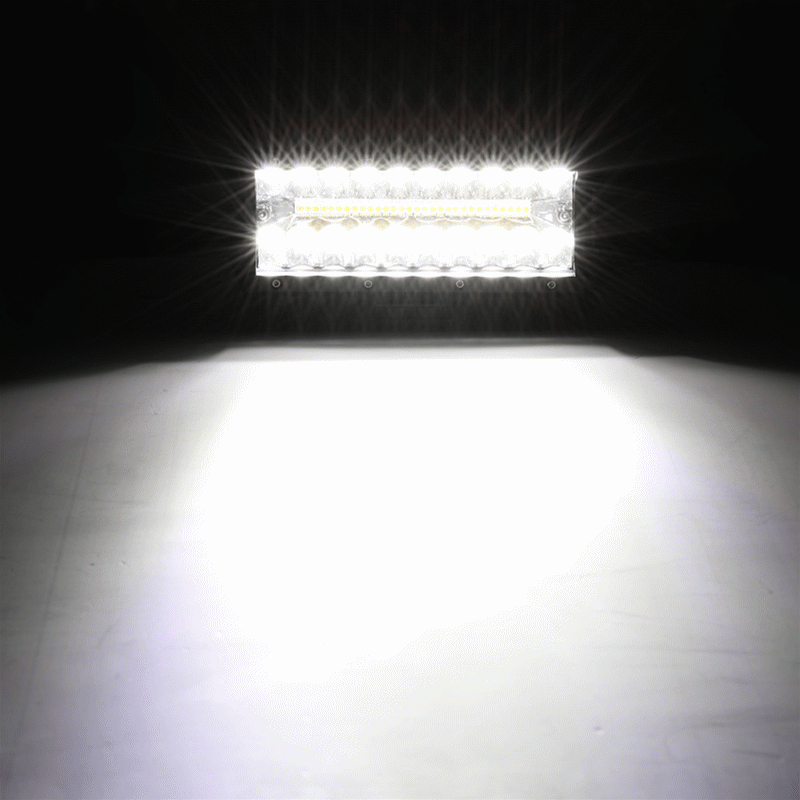6 Modes série 7 Inch 150W blanc&orange Barres LED – vue 2