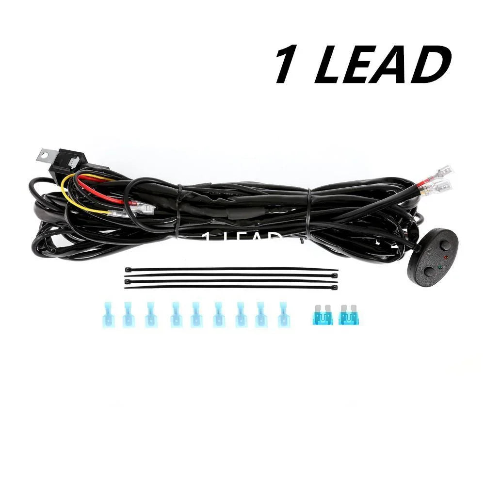 Wiring Harness 10FT, Customized pour AUXBEAM 6 Modes Barres LED, 12V 40A Relay pour Switching Between Different Modes – vue…