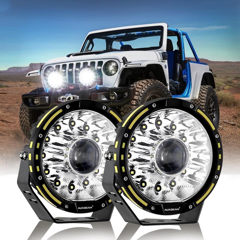 (2pcs/set) 7 Inch 230W 33332LM 360-PRO série Custom Lens Offroad LED Driving Lights+orange/noir Covers(Optional) pour JEEP W…