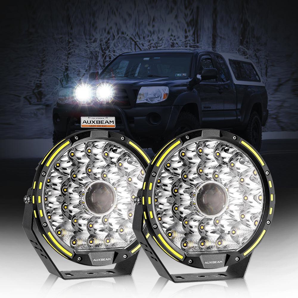 (2pcs/set) 9 INCH 270W 37776LM 360-PRO série Custom Lens LED Driving Lights+orange/noir Covers(Optional) pour Toyota Tacoma…