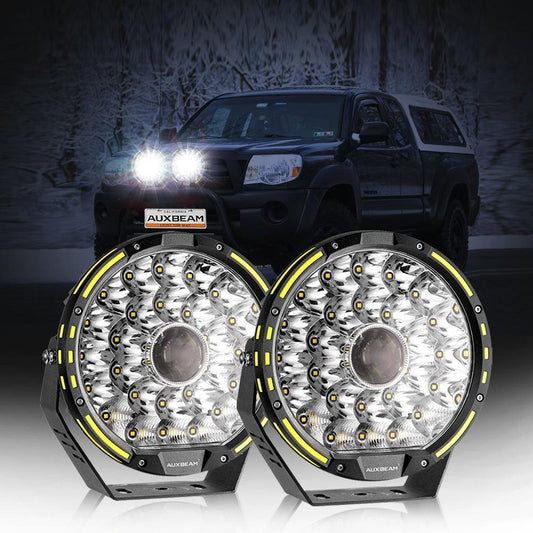 (2pcs/set) 9 INCH 270W 37776LM 360-PRO série Custom Lens LED Driving Lights+orange/noir Covers(Optional) pour Toyota Tacoma…