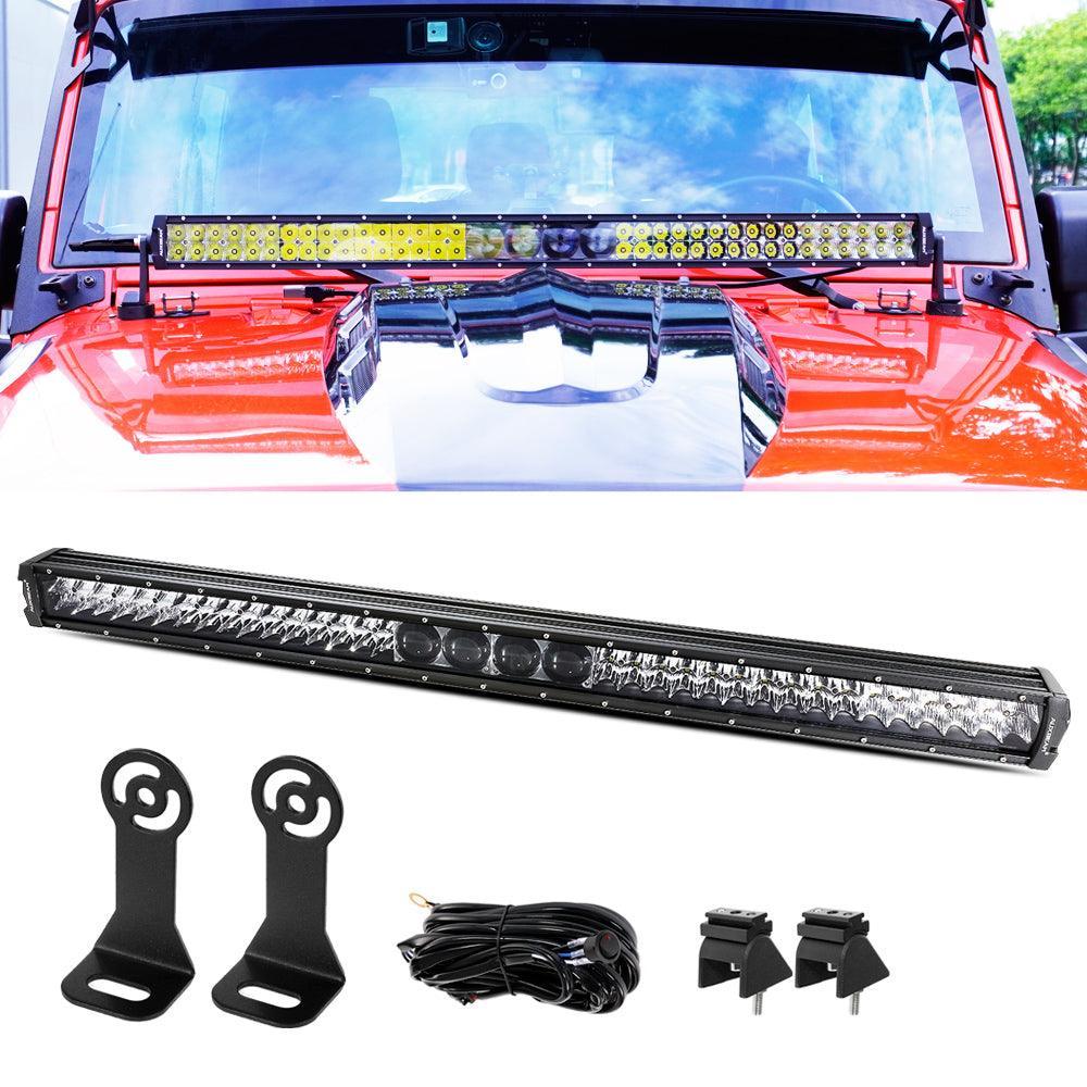 NEW 5D-PRO série Spot Barres LED avec DT Wiring Harness Kit pour JEEP – vue 24