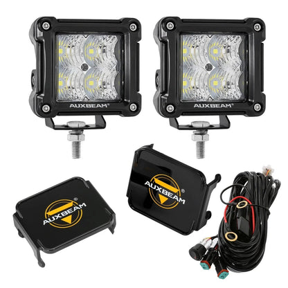 3″ 40 W projecteurs LED compacts Spot/Flood cadre multicolore avec faisceau électrique pour Jeep – vue 40 – NOVADOMIO