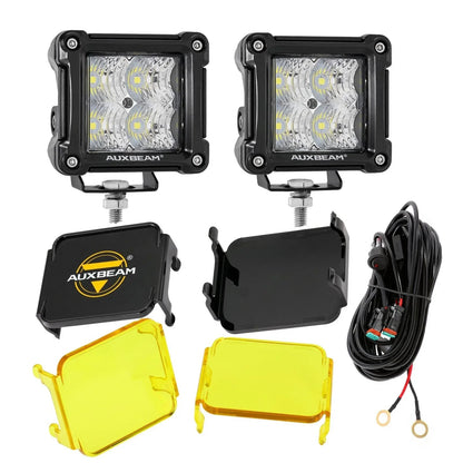 3″ 40 W projecteurs LED compacts Spot/Flood cadre multicolore avec faisceau électrique pour Jeep – vue 46 – NOVADOMIO