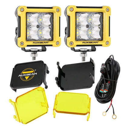 3″ 40 W projecteurs LED compacts Spot/Flood cadre multicolore avec faisceau électrique pour Jeep – vue 44 – NOVADOMIO