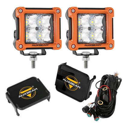 3″ 40 W projecteurs LED compacts Spot/Flood cadre multicolore avec faisceau électrique pour SUV ATV UTV camions pick-up