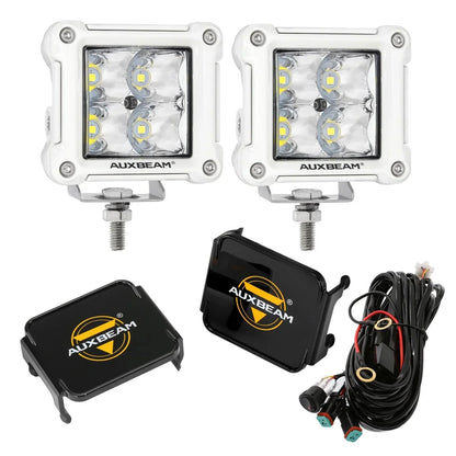 3″ 40 W projecteurs LED compacts Spot/Flood cadre multicolore avec faisceau électrique pour SUV ATV UTV camions pick-up