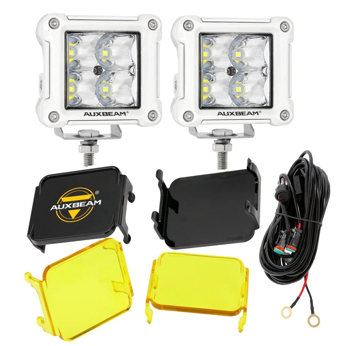 3" 40W LED Pods Light Spot/Flood Multicolor frame avec wiring harness pour JEEP – vue 38