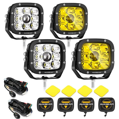 5 pouces 110W blanc/orange Spot Light Projecteurs LED longue portée pour Dodge Ram 1500/2500/3500 – vue 31 – NOVADOMIO