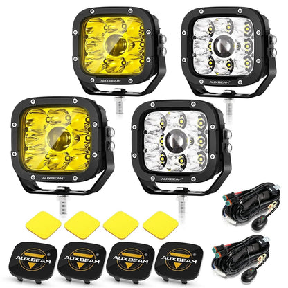 5 pouces 110W blanc/orange Spot Light Projecteurs LED longue portée pour Dodge Ram 1500/2500/3500 – vue 32 – NOVADOMIO