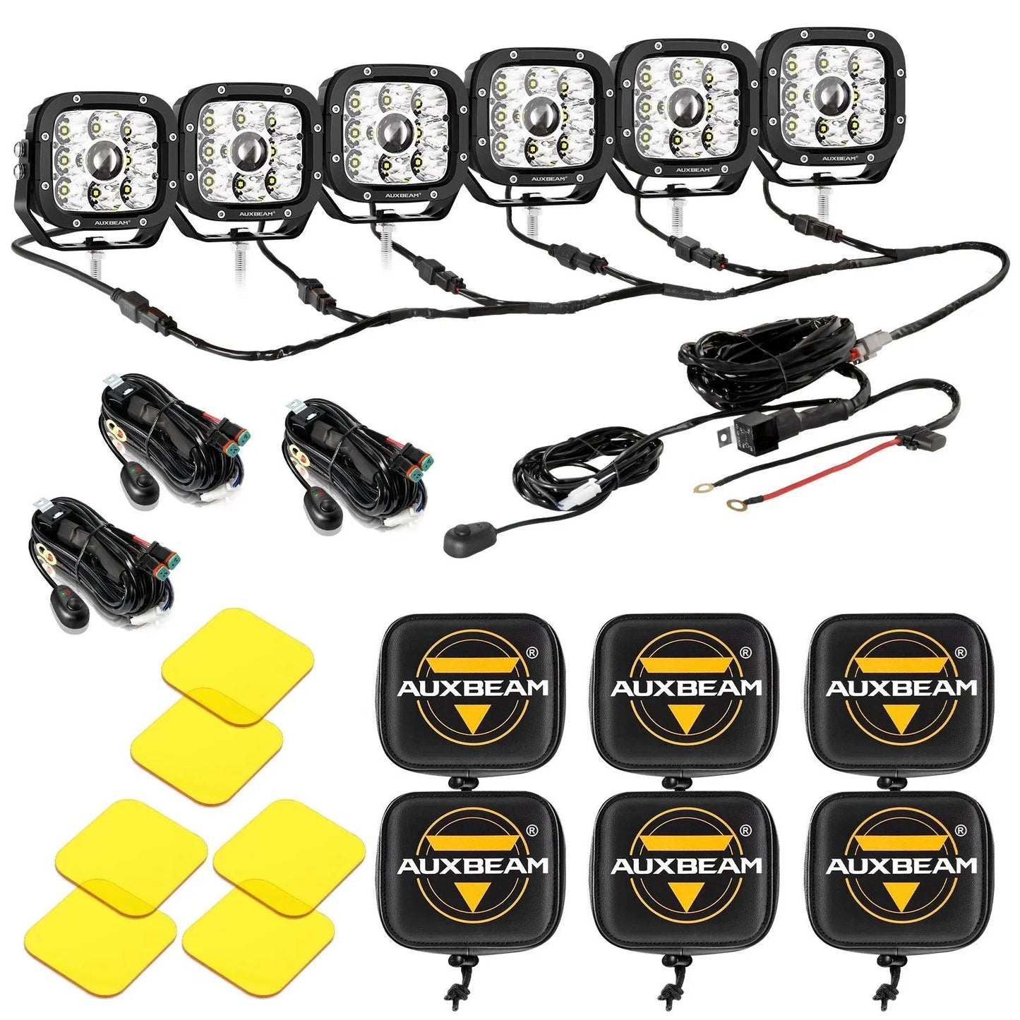 XP-ULTRA série 5 Inch 110W 11000LM blanc/orange LED Driving Lights Pods Light – vue 39