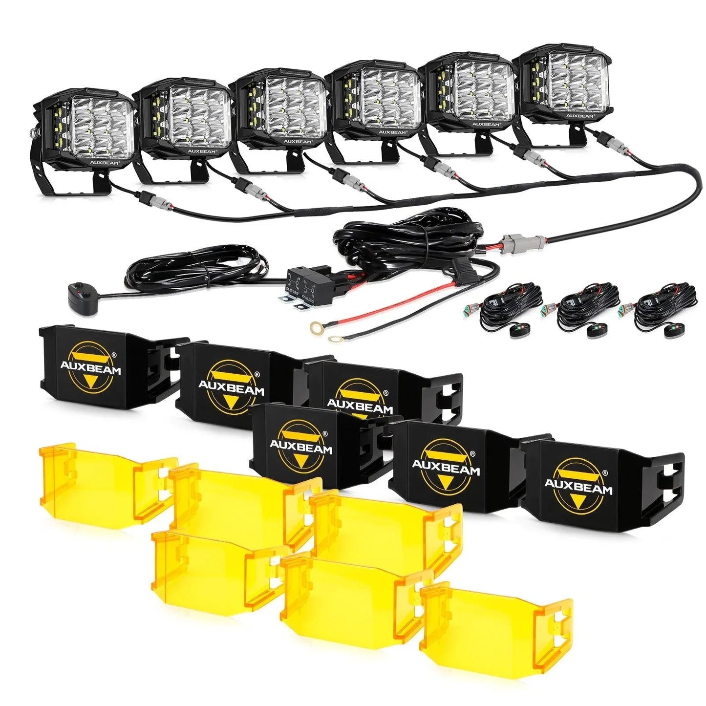 V-max série 6Pcs Side Shooter Pod Lights avec Power Harness – vue 26