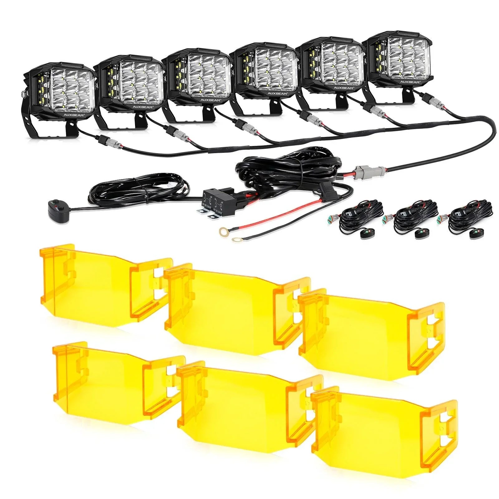 V-max série 6Pcs Side Shooter Pod Lights avec Power Harness – vue 27
