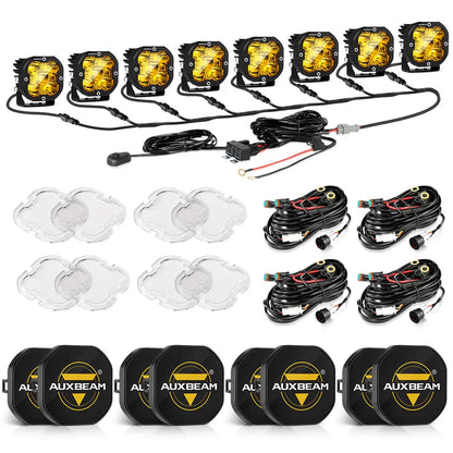 XP-ULTRA série 3″ 80 W 9 600 lm projecteurs LED compacts blanc&orange – vue 53 – NOVADOMIO