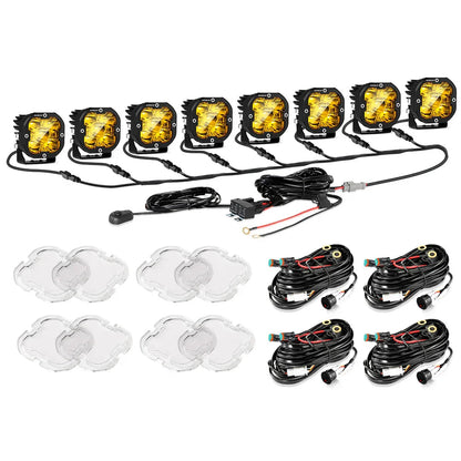 XP-ULTRA série 3″ 80 W faisceau longue portée projecteurs LED compacts orange&blanc tout-terrain feux – vue 16 – NOVADOMIO