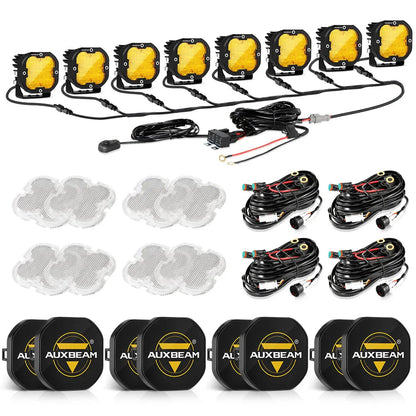 XP-ULTRA série 3″ 80 W 9 600 lm projecteurs LED compacts blanc&orange – vue 55 – NOVADOMIO