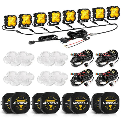 XP-ULTRA série 3″ 80 W 9 600 lm projecteurs LED compacts blanc&orange – vue 57 – NOVADOMIO