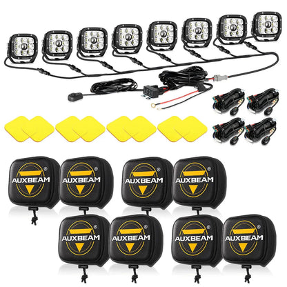 XP-ULTRA série 5 pouces 110W 11000LM blanc/orange Projecteurs LED longue portée Pods Light – vue 43 – NOVADOMIO