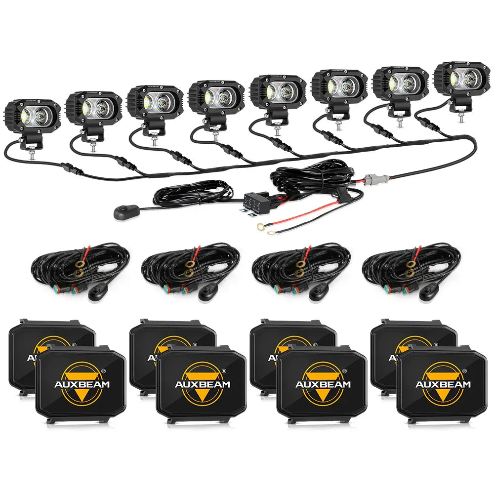 R4 série | 4 Inch 60W faisceau large LED Pods Light blanc Driving Light – vue 14