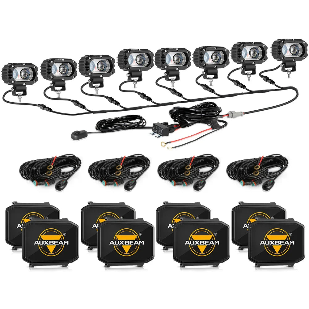 R4 série | 4 Inch 60W faisceau longue portée LED Pods Light blanc Driving Light – vue 16
