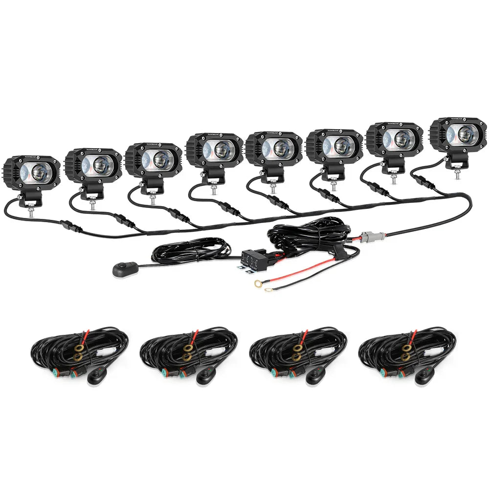 R4 série | 4 Inch 60W faisceau longue portée LED Pods Light blanc Driving Light – vue 17